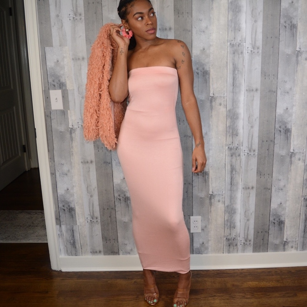 Light Pink Tube Dress